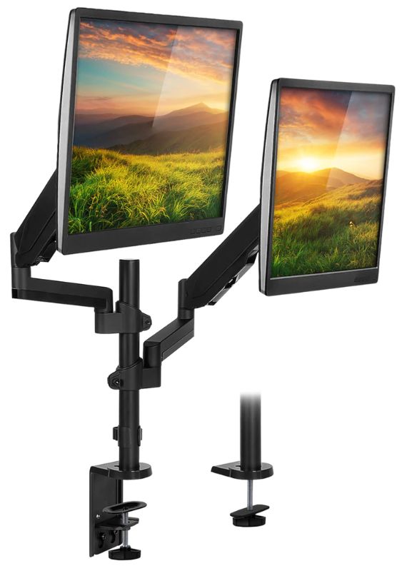 Photo 1 of MOUNT-IT! Dual Monitor Desk Mount
