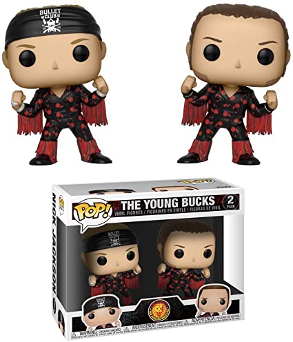 Photo 1 of Funko Pop! Wrestling: Bullet Club - Young Bucks 2 Pack, Multicolor
