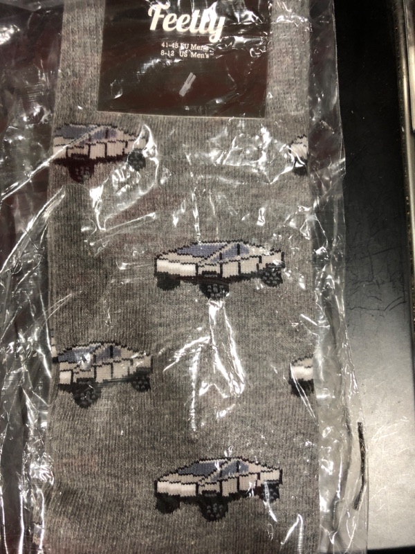 Photo 1 of Funny Socks Cool socks Cybertruck Meme Socks Tesla Elon Musk for Men, Women and Cyborgs
