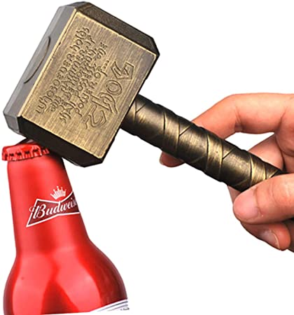 Photo 1 of bottle opener-creativity thor hammer beer opener retro interesting opener(bronze)-lightweight, beautiful and handsome