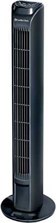 Photo 1 of Comfort Zone 30" Tower Fan with Remote - Black (CZTFR1BK)
