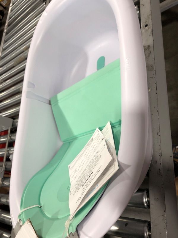 Photo 2 of 4-in-1 Grow-with-Me Bath Tub by Frida Baby Transforms Infant Bathtub to Toddler Bath Seat with Backrest for Assisted Sitting in Tub
