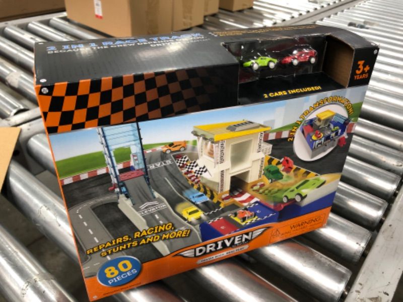 Photo 2 of DRIVEN – Collapsible Playset with Tracks and Toy Cars – 2 in 1 Race Track - 80pc SET OF 3