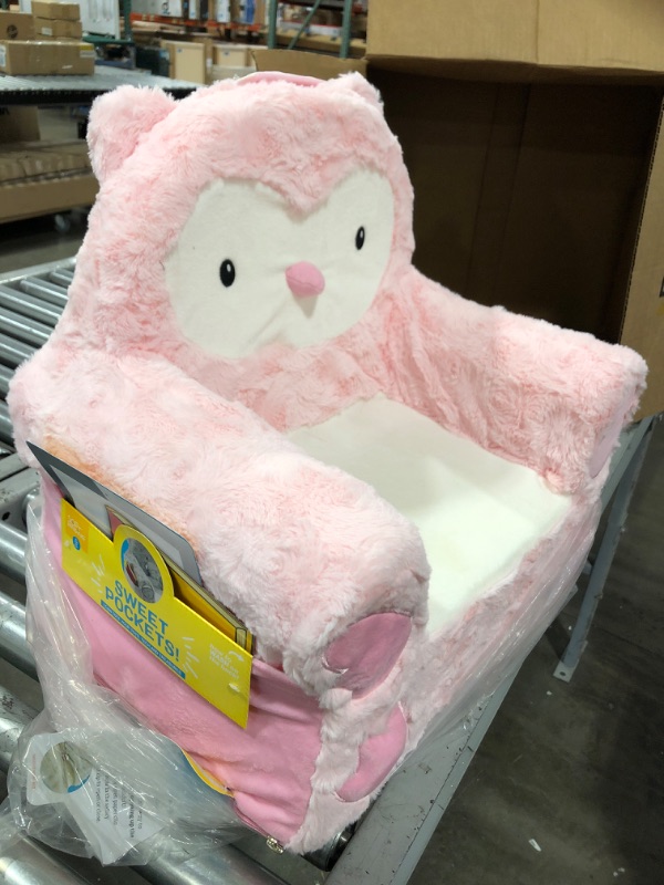 Photo 1 of Animal Adventure - Sweet Seats - Pink Owl Children's Plush Chair
