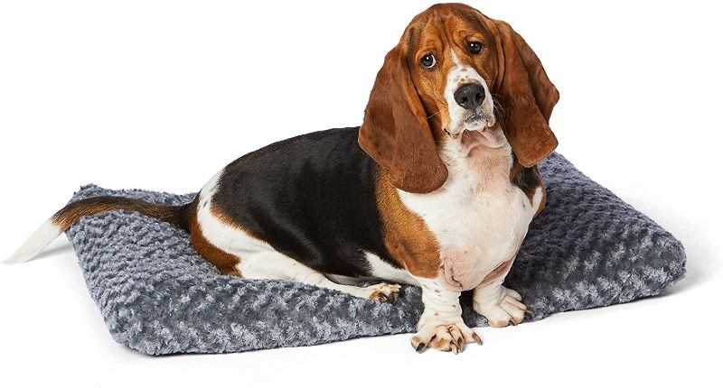 Photo 1 of Amazon Basics Pet Dog Bed Pad, 35 x 23 x 3 Inch - Medium, Gray Swirl
