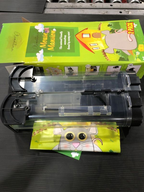 Photo 1 of Avantina Mouse Mansion Humane Mouse Trap (2 Pack) Mouse Traps That Work - Animal Friendly Mouse Trap, with Big Cage for Small and Big Mice - Catch and Release, Child&Pet Safe
