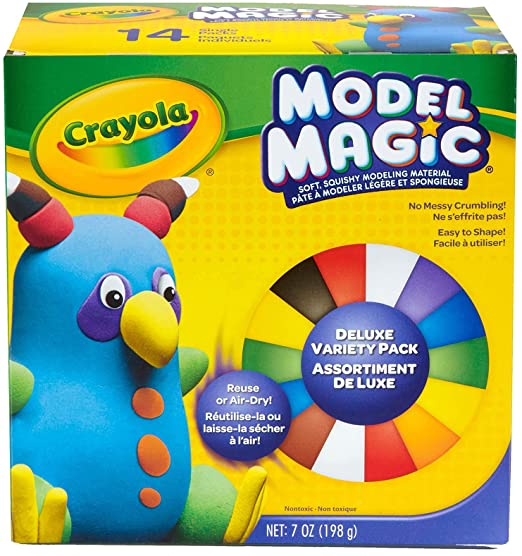 Photo 1 of Crayola Model Magic, Deluxe Craft Pack, Clay Alternative, Gift for Kids, 14 Single Pack, 7 oz
