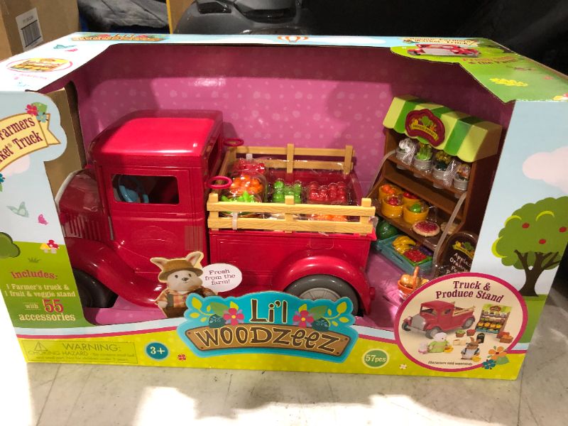 Photo 2 of Li'l Woodzeez Farmer's Market Truck Playset
