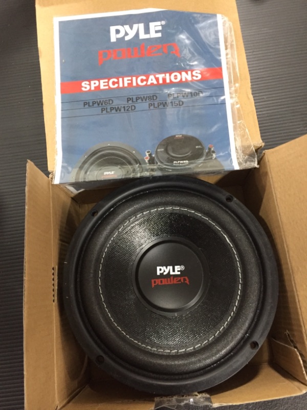 Photo 1 of SOUND AROUND-PYLE INDUSTRIES PLPW6D 6.5 in. 600 Watt Dual Voice Coil 4 Ohm Subwoofer

