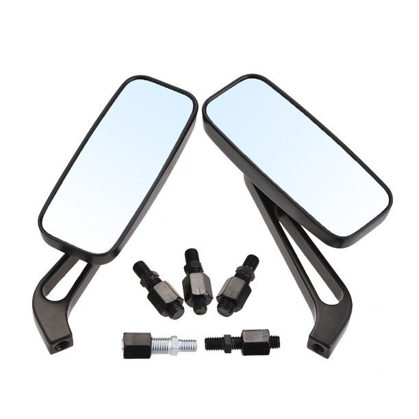 Photo 1 of A Set of Motorcycle Rearview Mirrors SF-012 Black Blue Glass
