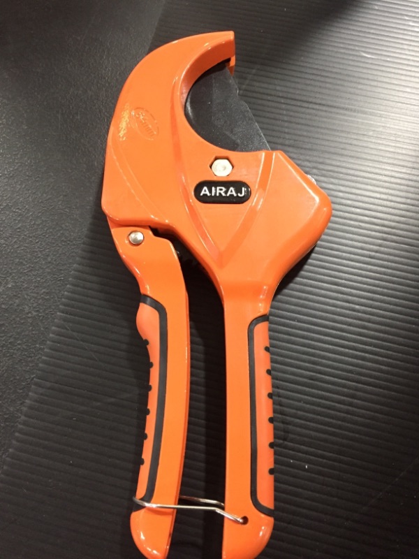 Photo 2 of AIRAJ Ratchet PVC Pipe Cutter,Cuts up to 2-1/2"PEX,PVC,PPR and Plastic Hoses,Pipe Cutters with Sharp SK5 Stainless Steel Blades,Suitable for Home Repairs and Plumbers
