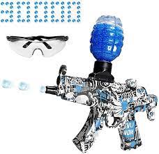 Photo 1 of Electric Gel Ball Blaster, Splatter Ball Blaster, Jenyolon MP-5 Gel Water Ball Toy for Outdoor Activities Shooting Team Game Gifts for Teens, Boys and Girls Ages 12+ (Blue)
