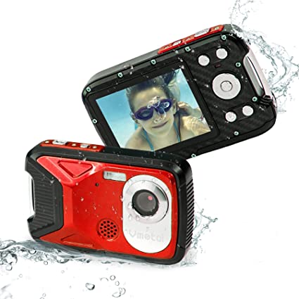 Photo 1 of Waterproof Digital Camera Full HD 1080P Underwater Camera 21 MP Underwater Camcorder Point and Shoot Camera Waterproof Camera for Kids Childrens Teens Beginners Snorkeling Swimming Diving (Red)
