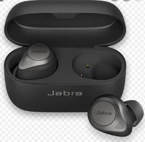 Photo 1 of Jabra - Elite 85t True Wireless Advanced Active Noise Cancelling Earbuds - Titanium Black
