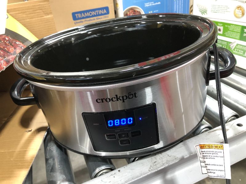 Photo 2 of Crock-Pot 7-Quart Oval Manual Slow Cooker | Stainless Steel 
