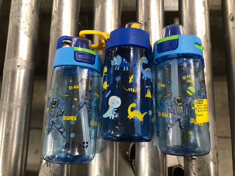 Photo 1 of 3 pack of Ello 14oz kids water bottle 