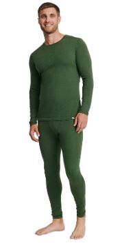 Photo 1 of DANISH ENDURANCE Merino Wool Base Layer Set for Men, Premium Thermal Long Johns & Shirt, Winter Sports size M
