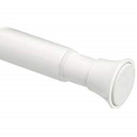 Photo 1 of Amazon Basics Tension Curtain Rod, Adjustable 36-54" Width - White, Classic Finial
