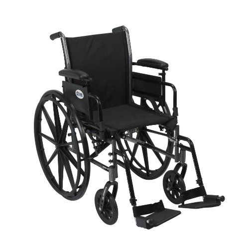 Photo 1 of Barcode for Drive Medical Cruiser III Light Weight Wheelchair with Various Flip Back Arm Styles and Front Rigging Options, 16 Inch