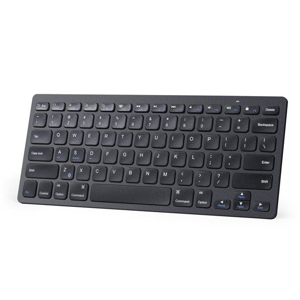 Photo 1 of Anker Ultra Compact Slim Profile Wireless Bluetooth Keyboard for iOS, Android, Windows and Mac with Rechargeable 6-Month Battery (Black)
