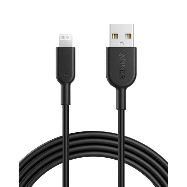 Photo 1 of Anker iPhone Charger Cable, Powerline II Lightning Cable (10 Feet), Durable Cable, MFi Certified for iPhone Xs/XS Max/XR/X/8/8 Plus/7/7 Plus, iPad 8 (Black)
