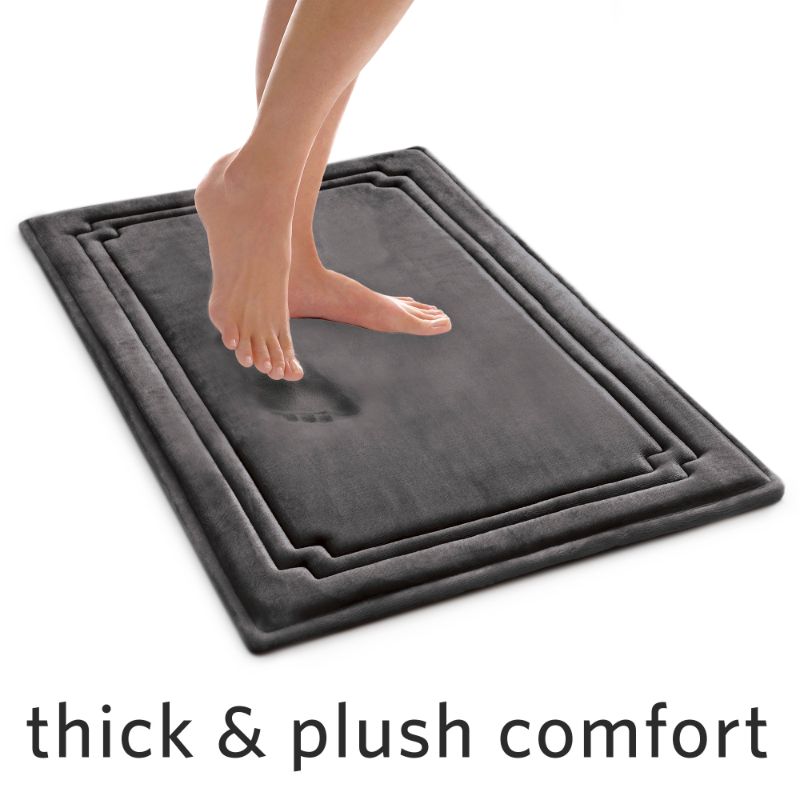 Photo 1 of Better Homes & Garden Thick & Plush Charcoal Infused Memory Foam Washable Bath Rug
