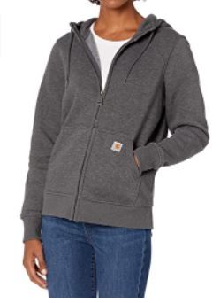 Photo 1 of Carhartt Women's Navy Clarksburg Full-Zip Hoodie Plus size 1x
