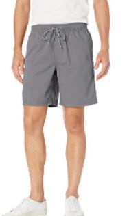 Photo 1 of Amazon Essentials Men's 8" Inseam Drawstring Walk Short, Grey, X-Large
