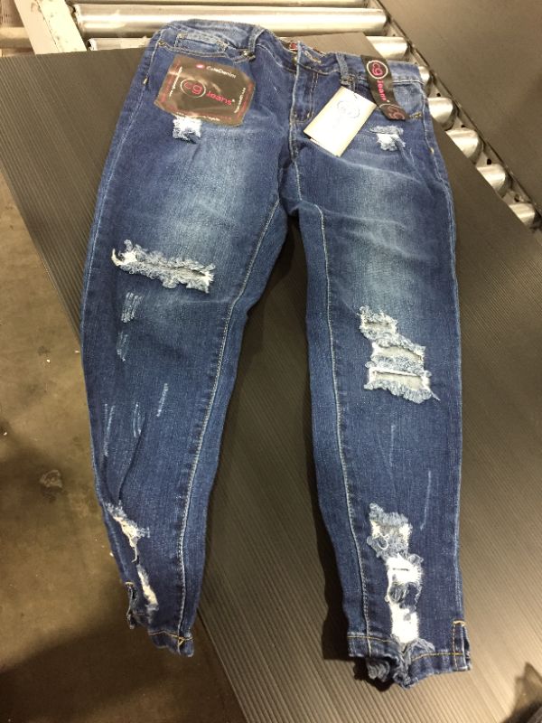 Photo 1 of Cover Girl Women's Juniors and plus size ripped distressed tight skinny jeans size 9
