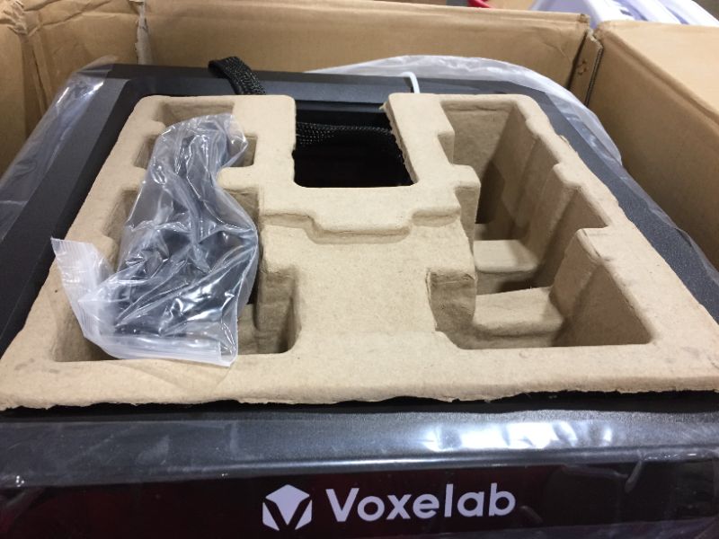 Photo 3 of VOXELAB Aries 3D Pinter, Dual Z-axis Rails & Fully Assembled Semi-auto Leveling FDM Printer with Filament Sensor, Carborundum Glass Platform, WiFi Printing 7.87 x7.87 x 7.87 inch Printing Size
