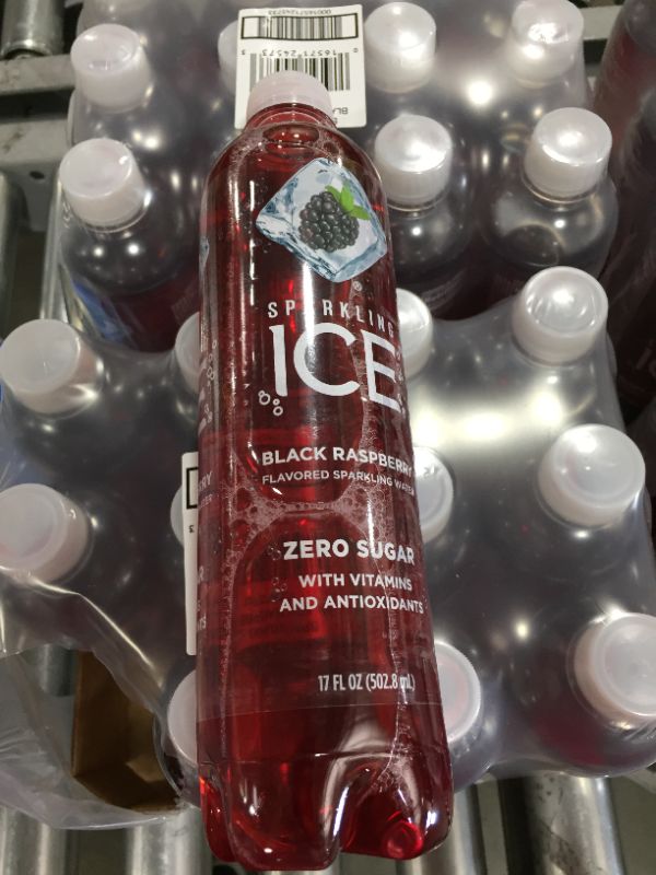 Photo 2 of Sparkling ICE, Black Raspberry Sparkling Water, Zero Sugar Flavored Water, with Vitamins and Antioxidants, Low Calorie Beverage, 17 fl oz Bottles (Pack of 12)
2 PACK EXP 6/22