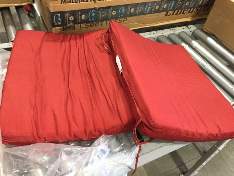 Photo 1 of 4 pack patio seating cushion dark red  