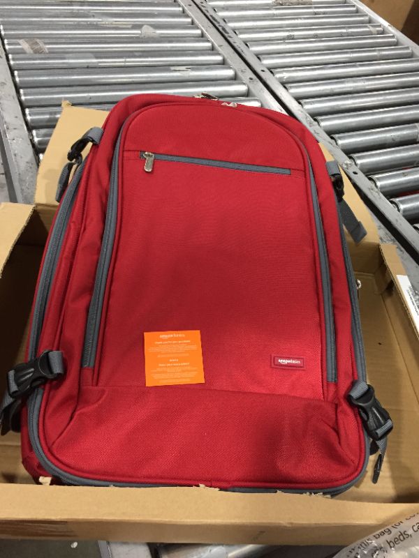 Photo 2 of  Carry-On Travel Backpack - Red
