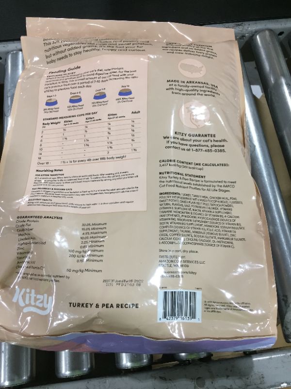 Photo 1 of Amazon Brand – Kitzy Dry Cat Food, No Added Grains (Turkey/Whitefish & Pea Recipe)
BEST BY MAY 2022