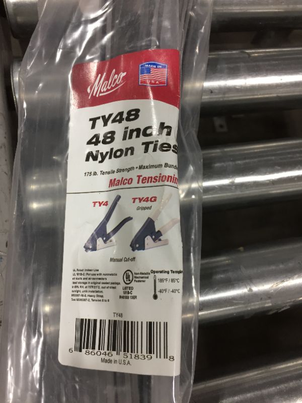 Photo 2 of 48 in. Nylon Adjustable Tie (25-Pack)