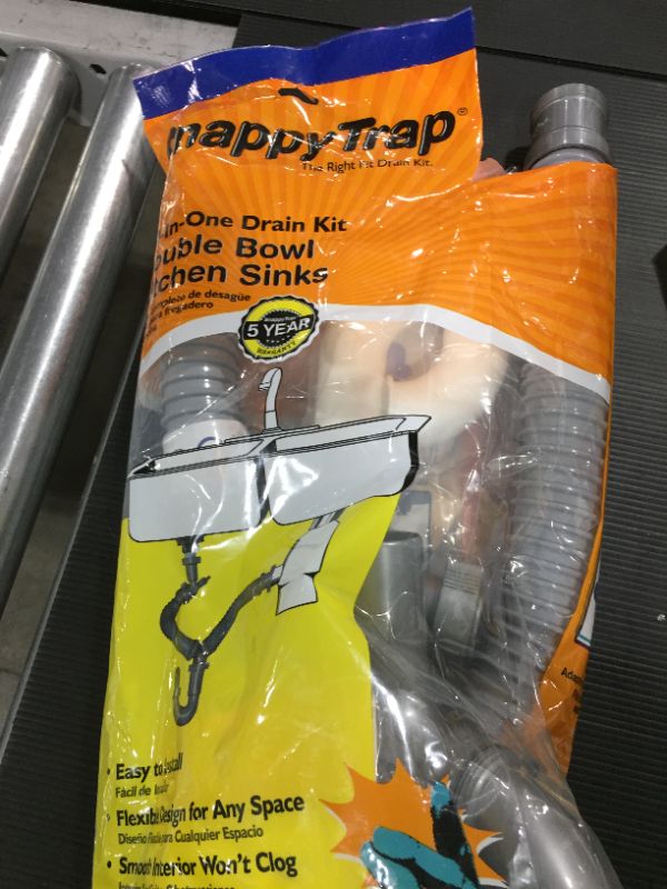 Photo 2 of Snappy Trap 1 1/2" Drain Kit for Double Kitchen Sinks