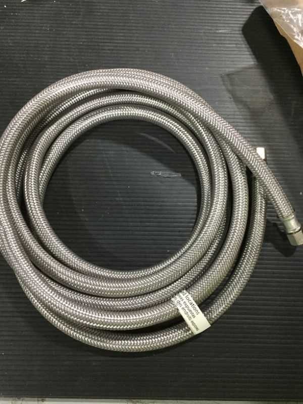 Photo 2 of 12 ft. Braided Ice Maker Supply Line
