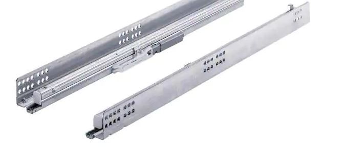Photo 1 of 21 in. Full Extension Undermount Soft Close Drawer Slide Set 1-Pair (2 Pieces)

