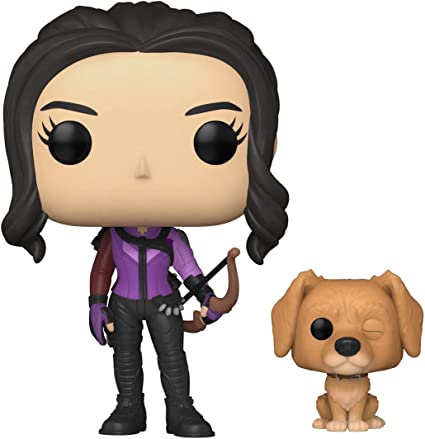 Photo 1 of Funko Pop! & Buddy Marvel: Hawkeye - Kate Bishop with Lucky Pizza Dog Vinyl Bobblehead
