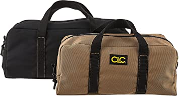 Photo 1 of CLC Custom Leathercraft 1107 2 Pack Medium and Large Utility Tote Bag Combo,Black/Beige
