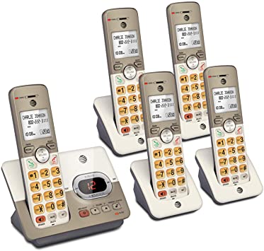 Photo 1 of AT&T EL52513 5-Handset Expandable Cordless Phone with Answering System & XL Backlit Keys
