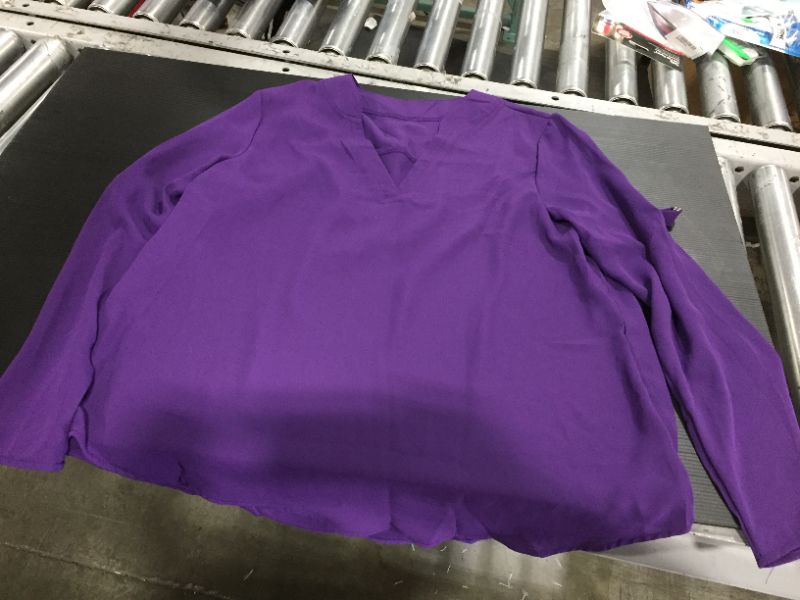 Photo 1 of Gaharu Women's Blouses 3/4 Sleeve Work Shirt Chiffon Tunic Top Office Wear L
