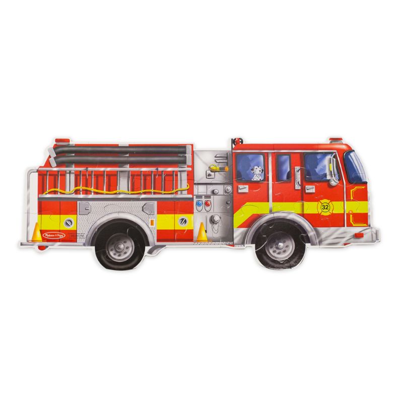 Photo 1 of Melissa & Doug Fire Truck Jumbo Jigsaw Floor Puzzle (24 Pcs 4 Feet Long)
