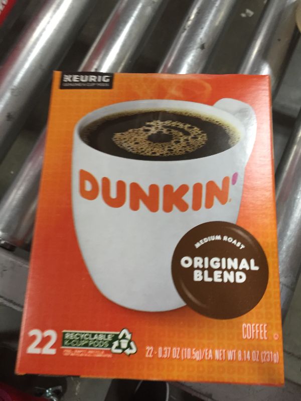 Photo 2 of Dunkin' Original Blend Medium Roast Coffee, K-Cup Pods
8 PACK!! 2 BOXES