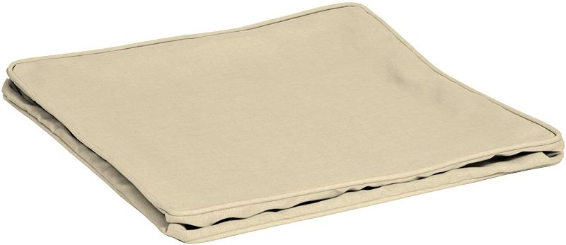 Photo 2 of Arden Selections ProFoam Essentials 24 x 24 x 6 in Deep Seat Cushion Cover, Tan Leala 2 PACK!!
