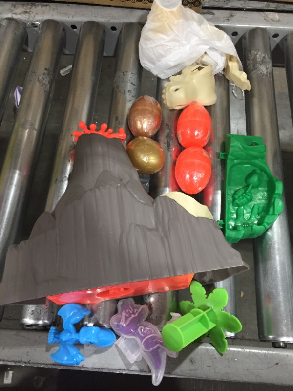 Photo 1 of Play-Doh Slime Dino Crew Lava Bones Island Volcano Playset with HydroGlitz Eggs and Mix-ins, Dinosaur Toy for Kids 4 Years and Up, Non-Toxic
