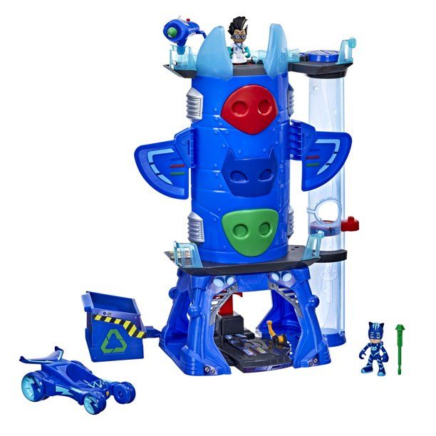 Photo 1 of PJ Masks Deluxe Battle HQ Preschool Headquarters Playset, 2 Action Figures and Vehicle
