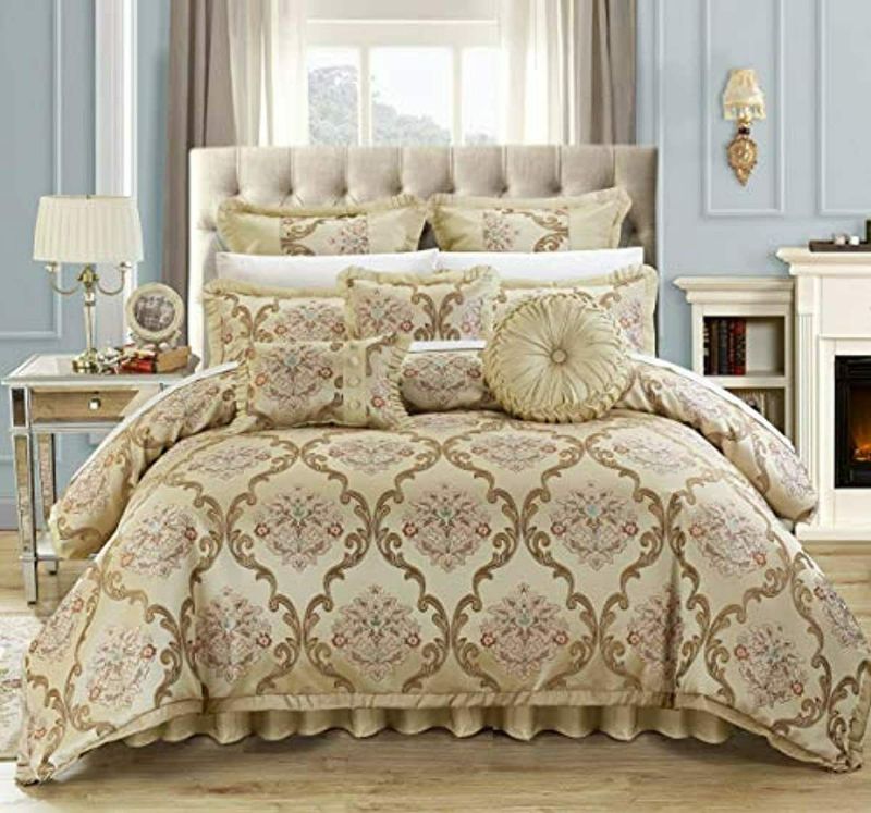 Photo 1 of Aubrey Decorator Upholstery 9 Piece Comforter Set and Pillows Ensemble Queen
