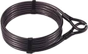 Photo 1 of  Bike Steel Cable, Thick Heavy Duty Security Vinyl Coated Flexible Steel Cable with Loop