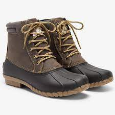 Photo 1 of Aleader Mens Duck Boot | Waterproof Shell | Fur Lined Insulated Winter Snow Boot - Brown/Tan--- us 11
